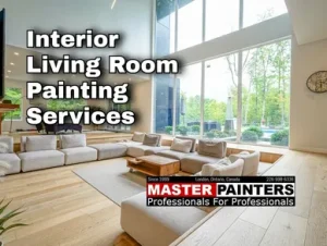 Interior living room painting with Master Painters London Ontario