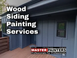 Wood siding painting services with Master Painters London Ontario