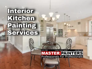 Kitchen painting with Master Painters London Ontario