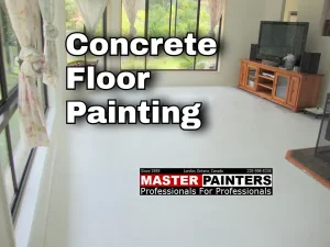 CONCRETE FLOOR PAINTING SERVICES with MASTER PAINTERS of LONDON ONTARIO